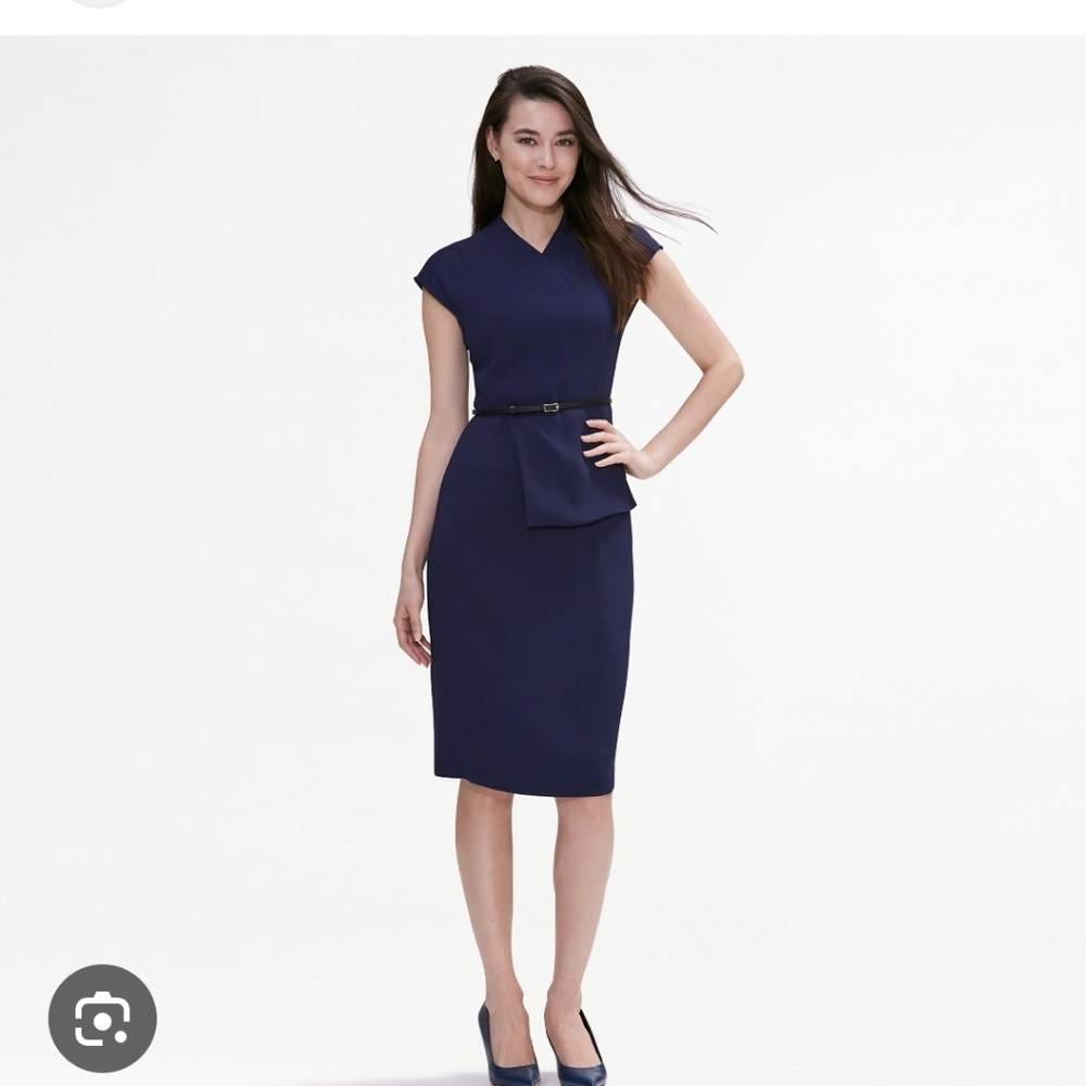 MM Lafleur Elecia Navy Midi Dress